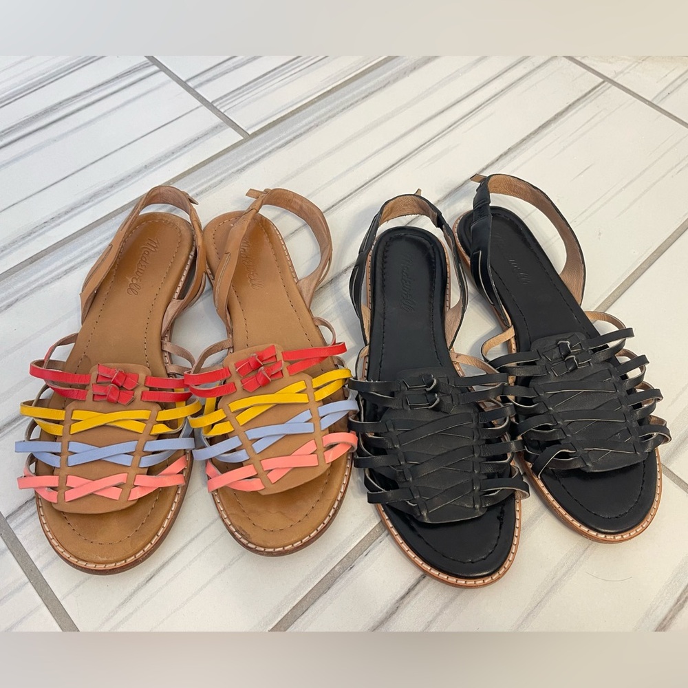 Madewell huarache sandals size 7 - 2 pairs